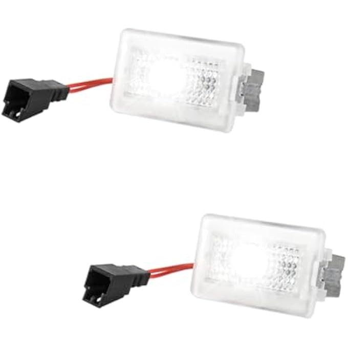 Carwiner Puddle Lights Compatible With Tesla Model 3YSX Projector Door Step Light Accessories Interior Lights 2 Pack T Logo With Letters - Image 1
