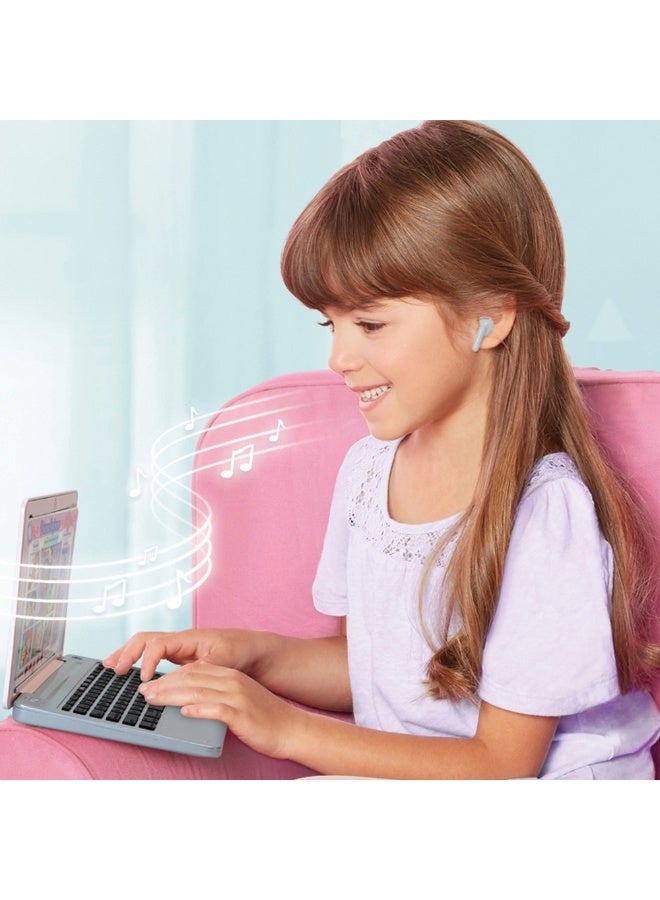 Disney Princess Style Collection Play Click & Swap Toy Laptop | With Phrases & Music | 2 Double-Sided Desktop Screen | Realistic Play | Pretend Play | Fashion Gift Toys for Girls - Image 2