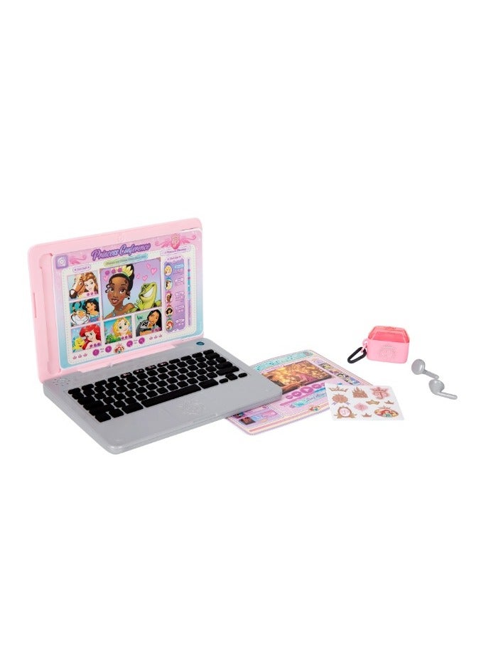 Disney Princess Style Collection Play Click & Swap Toy Laptop | With Phrases & Music | 2 Double-Sided Desktop Screen | Realistic Play | Pretend Play | Fashion Gift Toys for Girls - Image 1