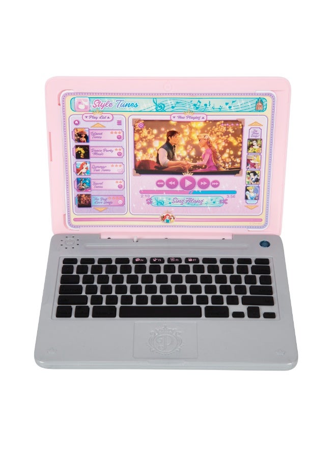 Disney Princess Style Collection Play Click & Swap Toy Laptop | With Phrases & Music | 2 Double-Sided Desktop Screen | Realistic Play | Pretend Play | Fashion Gift Toys for Girls - Image 4