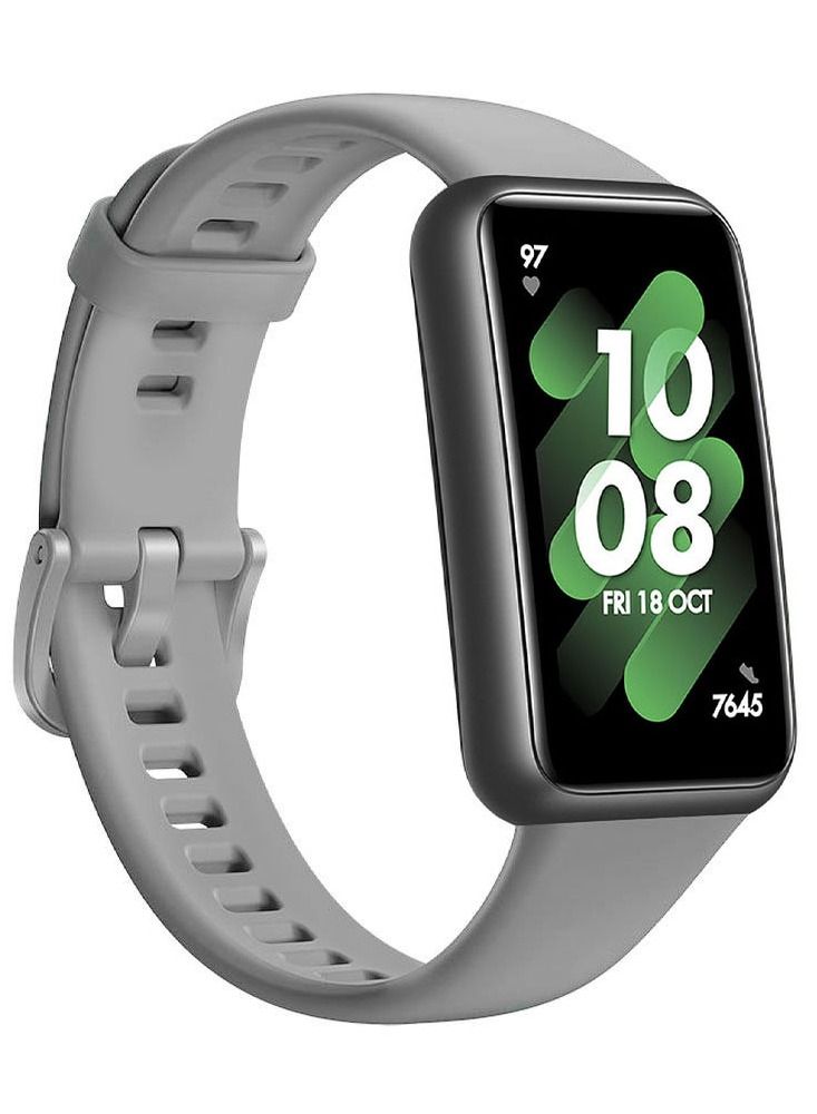 CATANES Huawei Band 7 Watch Band for Men Women Sport Watch Strap Lightweight Silicone Replacement Band Grey - Image 1