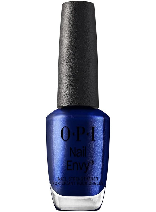 OPI Nail Envy, Colored Nail Strengthener Treatment, Vegan formula with Biotin, Calcium, Vitamin A, C and E, Repairs Damaged Nails, 95% Stronger Nails in 1 Week, All night Strong, Metallic Blue, 15ml - Image 1