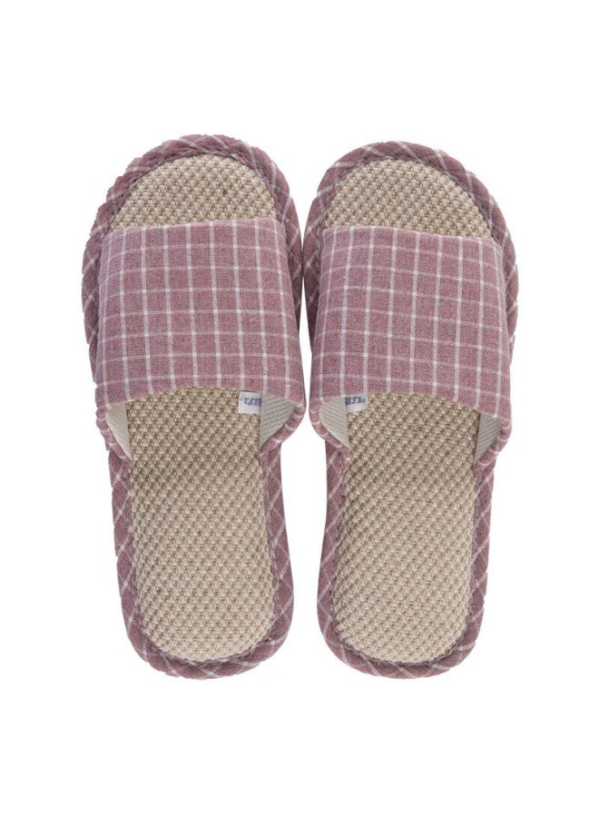 Pull Back Warrior Slippers For Men And Women, Linen Sandals, Couple's Home Casual Lightweight Breathable Sweat-absorbing Thick-soled Wear-resistant Floor Slippers, Classic Mesh Style Hl1036 Red Size 38 To 39 - Image 5