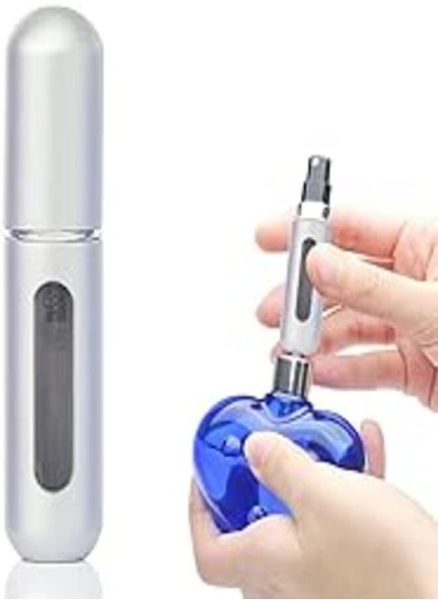 Mini Perfume Atomiser, Pocket Atomiser, Refillable Empty Travel Perfume Atomiser, Mini Portable Spray Bottle with Window for Travel (Multi-Colour)