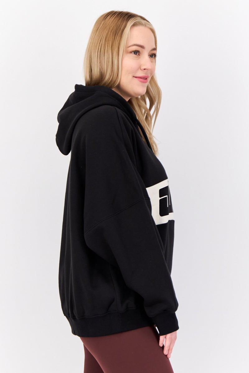 adidas Originals Women Sportswear Fit Long Sleeves Outdoor Sweatshirt, Black  - Image 3
