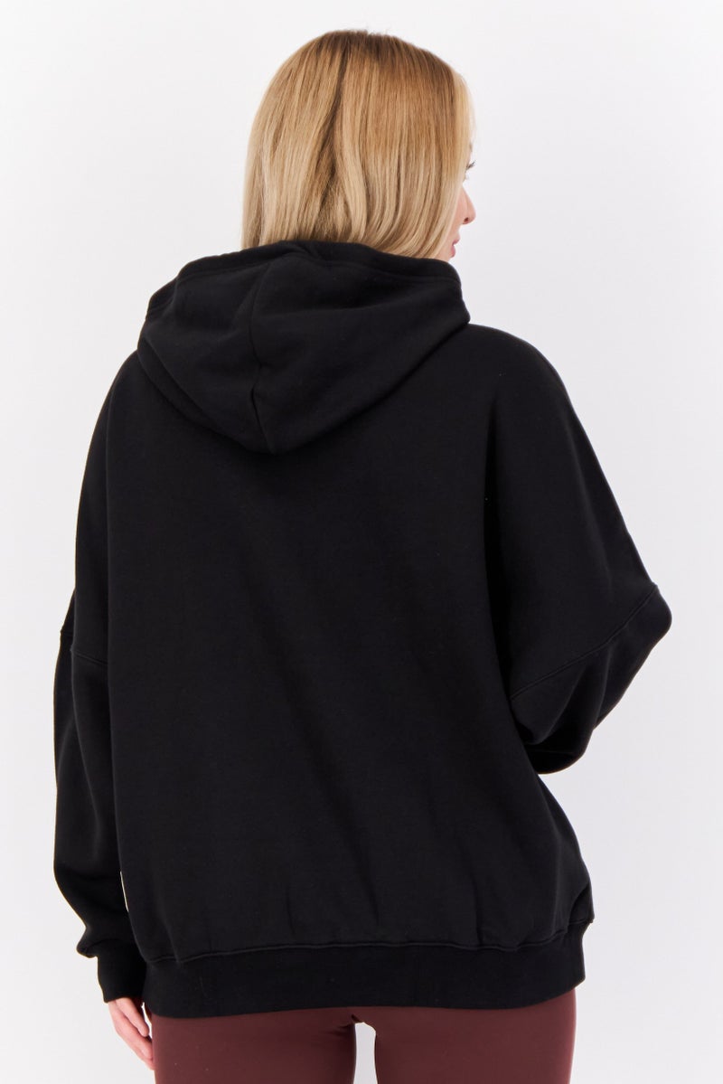 adidas Originals Women Sportswear Fit Long Sleeves Outdoor Sweatshirt, Black  - Image 2