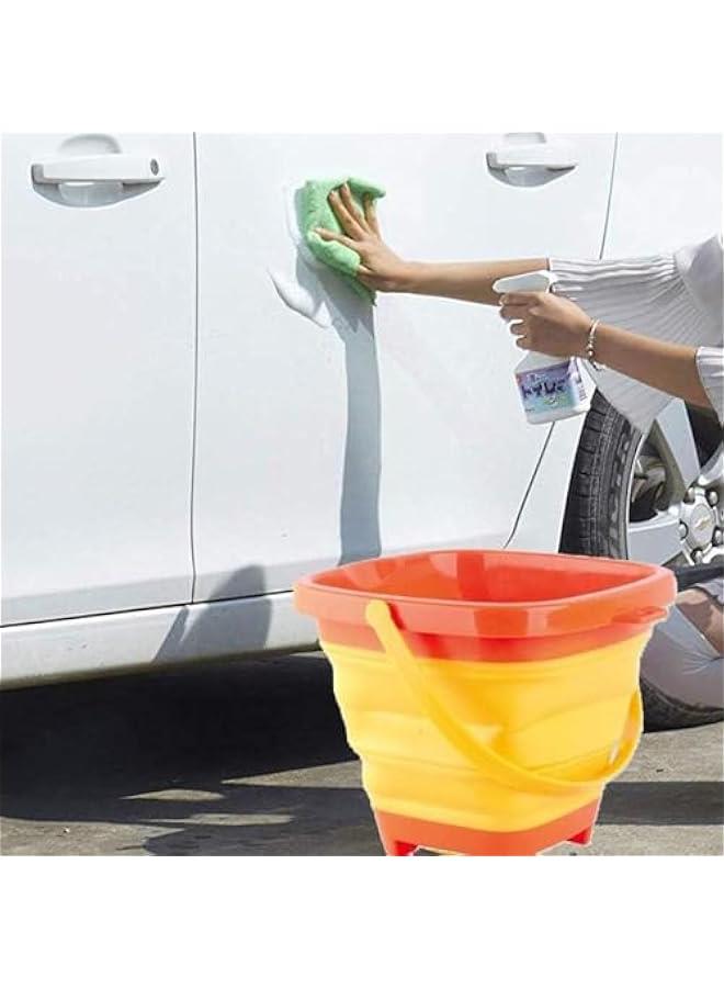 هوكور Beach Pails Sand Buckets and Sand Shovels Set for Kids,Summer Beach Toys for Outdoor,Foldable Bucket Portable Silicone Pail for Kids Beach Play, 2L, 3PCS - Image 4