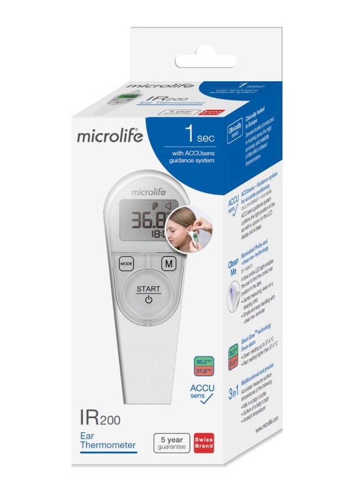 microlife IR 200 Ear Thermometer with Guidance System for Accurate Positioning  - Image 3