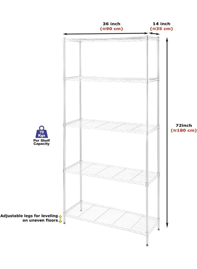 Cameltough - CamelTough - Wire Rack (5 Shelf, White) - Image 1