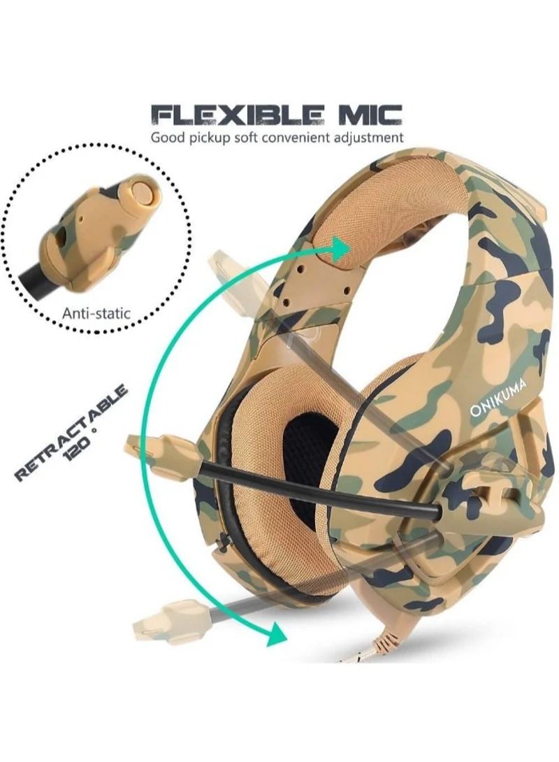 onikuma K1 Over-Ear Wired Gaming Headphone With Mic For PlayStation 4 - Image 3