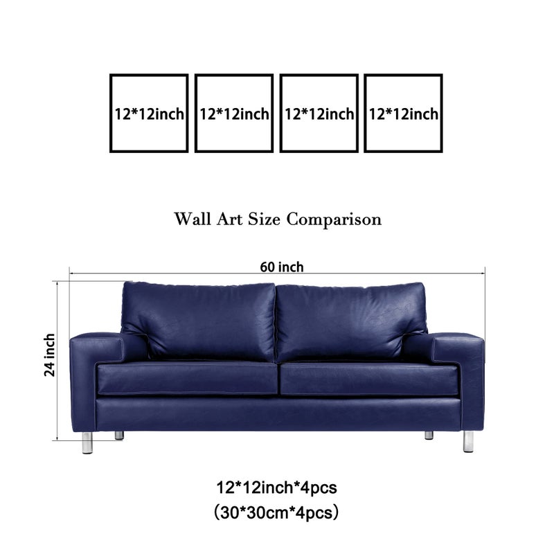 Wieco Art Beach Pictures Canvas Wall Art Bathroom Decor Beach Seaview Wall Decor Ocean Nautical Bathroom Pictures Canvas Painting Bedroom Art Bathroom Accessories Coastal Themed Home Decorations - Image 2