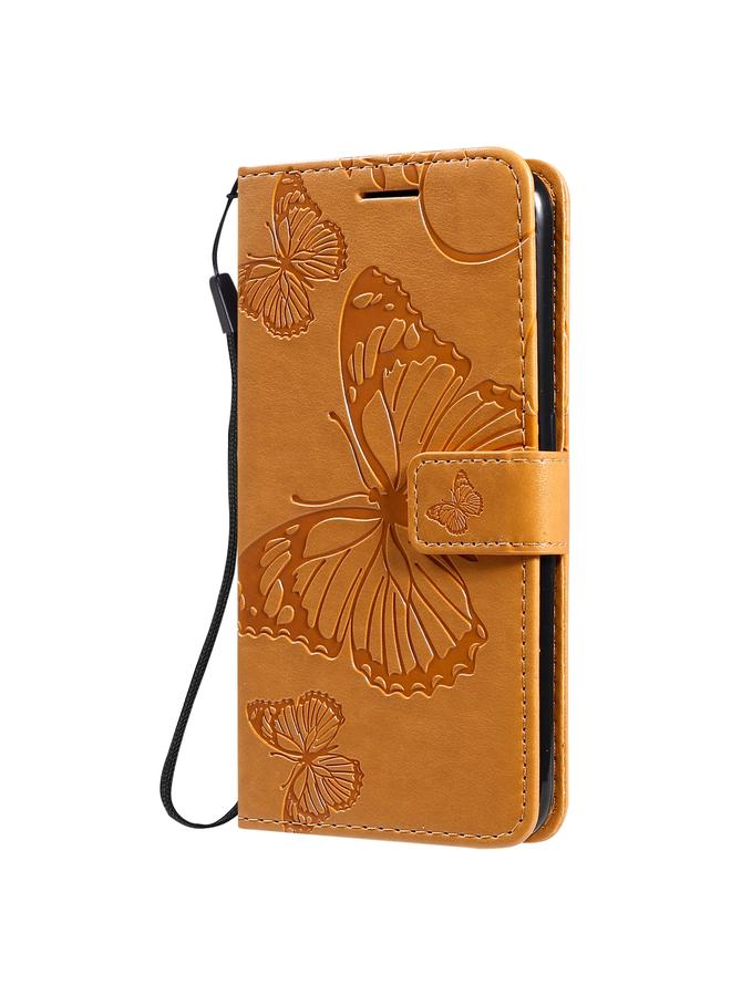 اس-توب جراب لهاتف Samsung Galaxy A01، جراب جلدي أفقي قابل للطي بنقشة فراشات ثلاثية الأبعاد مع حامل وفتحة بطاقة ومحفظة - Image 2