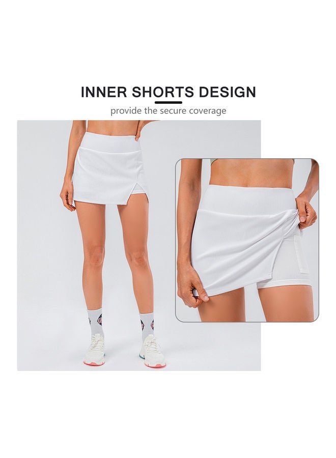 نيبمينينت Women Sports Tennis Skirt with Inner Shorts Pockets XXL 26.00 X 1.00 21.00سم - Image 5
