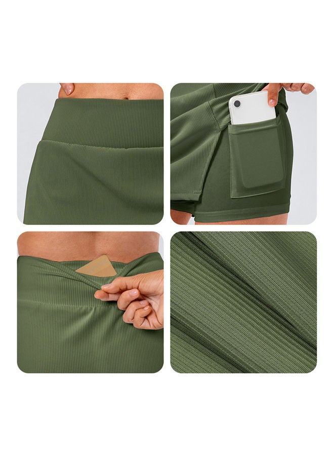 نيبمينينت Women Sports Tennis Skirt with Inner Shorts Pockets XXL 26.00 X 1.00 21.00سم - Image 4