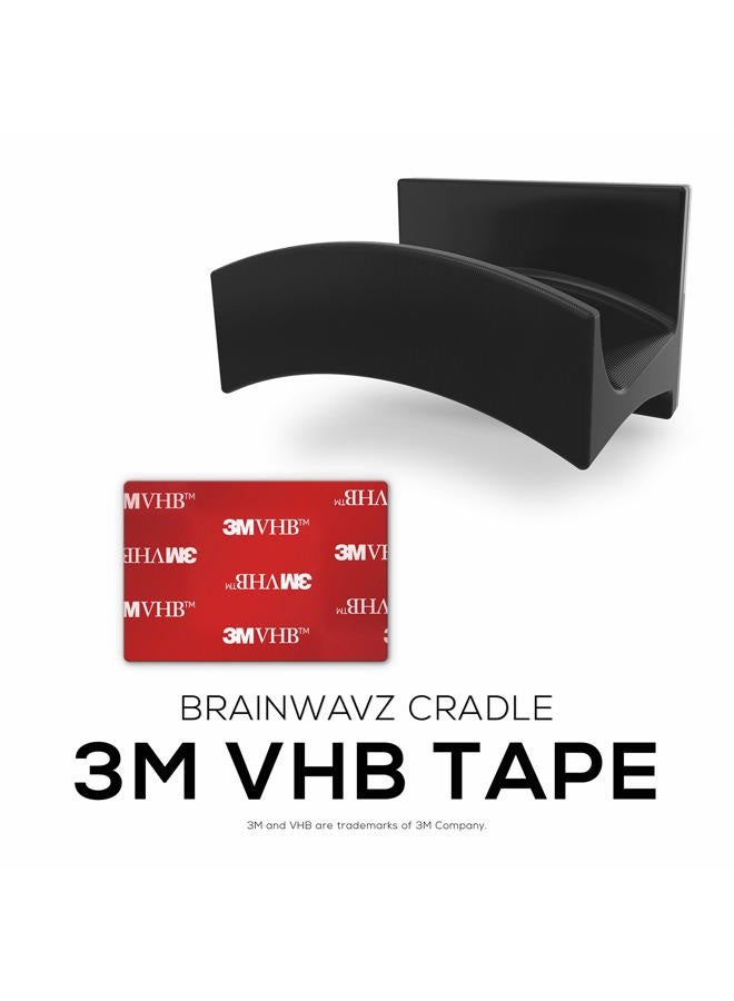 Brainwavz Cradle Large - 2PK - Headphone Stand Holder, Universal Hanger for Sennheiser, Sony, Bose, Beats, AKG, Audio-Technica, Gaming Controller, Cables, Gamepad & Other Gaming Accessories Hook - Image 4