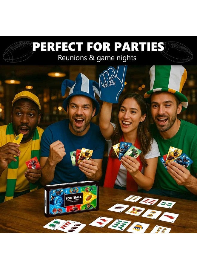 QUOKKA Football Fast-Paced Card Game for Kids & Adults - 128 Cards & Easy Rules - Quick & Fun Matching Game - 2-8 Players - Ages 8+ - Perfect for Family Games Night, Travel and Parties - Image 5