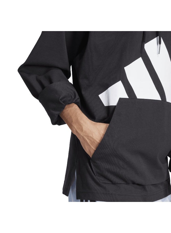 essentials big logo single men hooded sweatshirt
