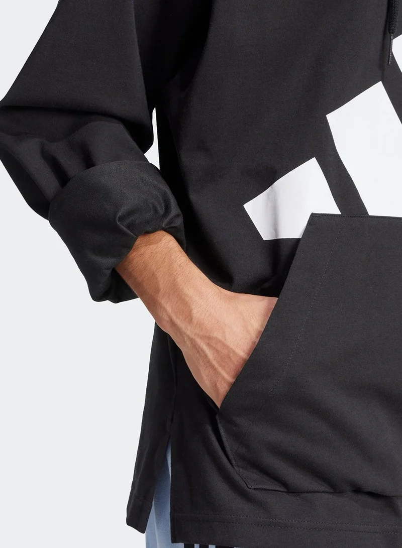 Adidas  essentials big logo single men hooded sweatshirt for Men | Best Price UAE
