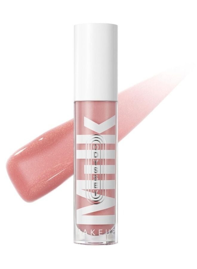 MILK MAKEUP MILK MAKEUP Odyssey Hydrating Non-Sticky Lip Oil Gloss Soul Search – 6.5 ml • Light Pink Shimmer • Nourishing, Vegan Lip Gloss Oil  - Image 1