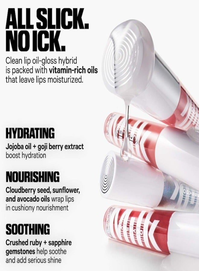 MILK MAKEUP MILK MAKEUP Odyssey Hydrating Non-Sticky Lip Oil Gloss Soul Search – 6.5 ml • Light Pink Shimmer • Nourishing, Vegan Lip Gloss Oil  - Image 4