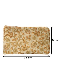Kuber Industries Kuber Industries Embroidery Women Hand Purse Wallet for Party, Wedding, Dating (Cream) (HS39KUBMART022028)  - Image 4