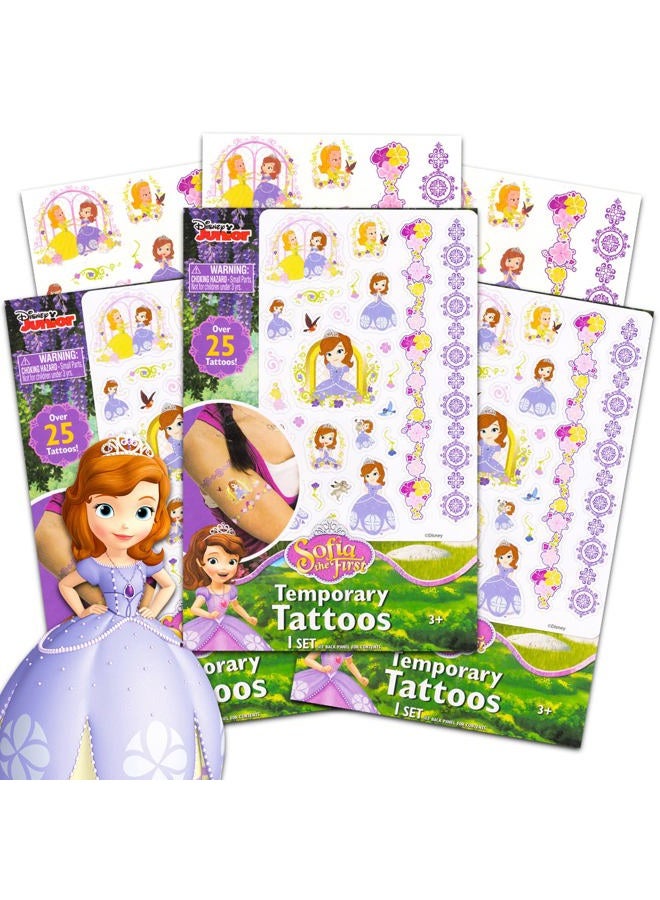 Crenstone Disney Junior Sofia the First Temporary Tattoos for Kids (3 Pack) ~ Over 75 Disney Temporary Tattoos from the Disney Junior TV Series, Sofia the First | Disney Party Favors for Kids  - Image 1