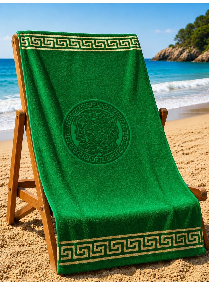 Large cotton beach towel, 90x165 cm - Image 1