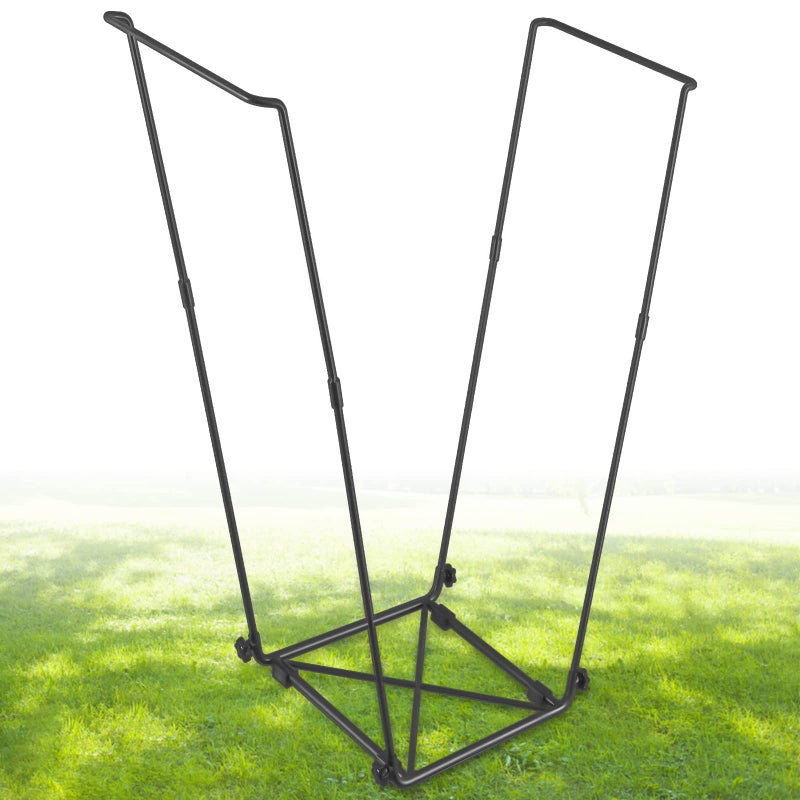FEED GARDEN Trash Bag Holder, Outdoor Metal Leaf Bag Holder Stand, Garbage Bag Frame Holder for 30-45 Gallon Bags for Leaves, Camping, Yard Weeding, Lawn Party - Image 1
