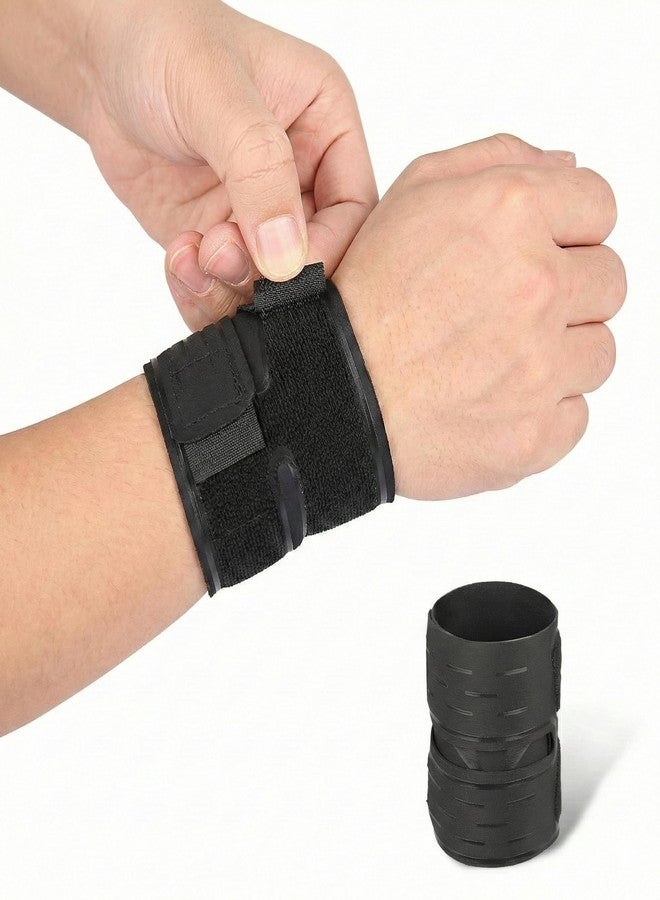 Cetaplast Premium Adjustable Wrist Support with Double Straps – Breathable Mesh Wrist Brace for Gym, Weightlifting & Heavy Workouts (Compression Wrap) Right Hand - Image 1