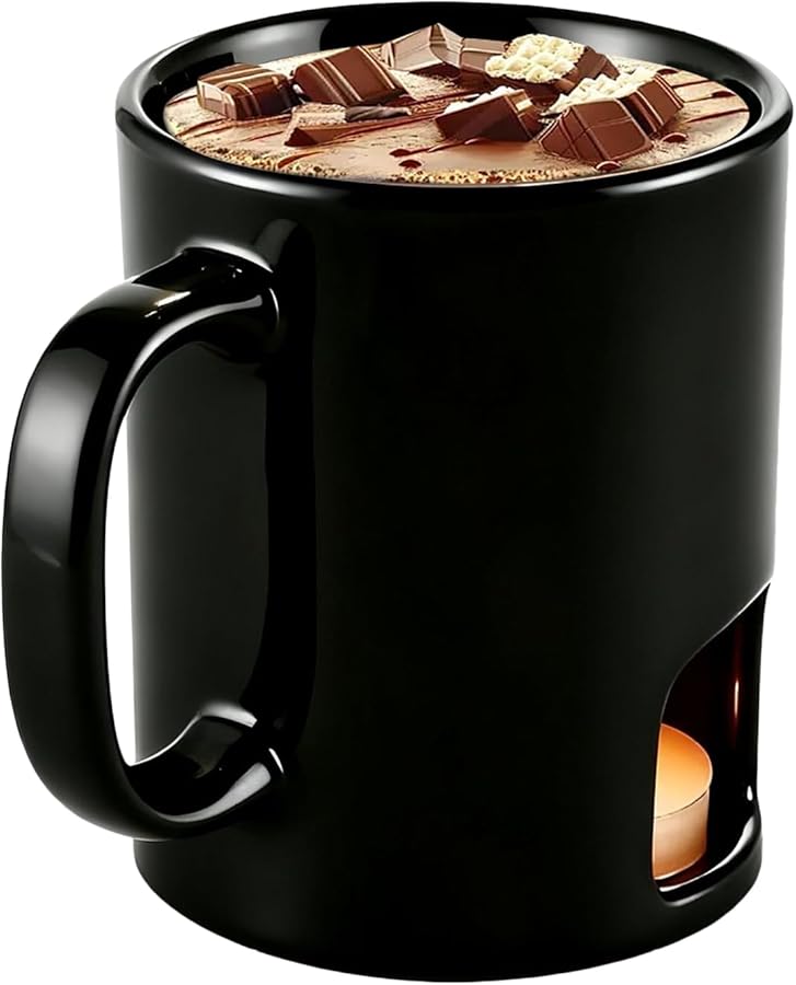 Small Ceramic Chocolate Fondue Cup Personal Melting Pot For Dessert Cheese Sauce Candy Caramel - Image 2