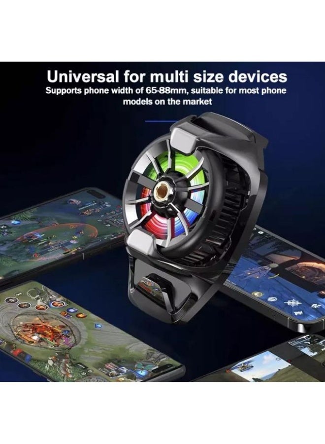 Memo Phone Cooler DL22, Cooler, Cell Phone Cooling Fan Portable Phone Radiator, Semiconductor Mobile Radiator -black - Image 2