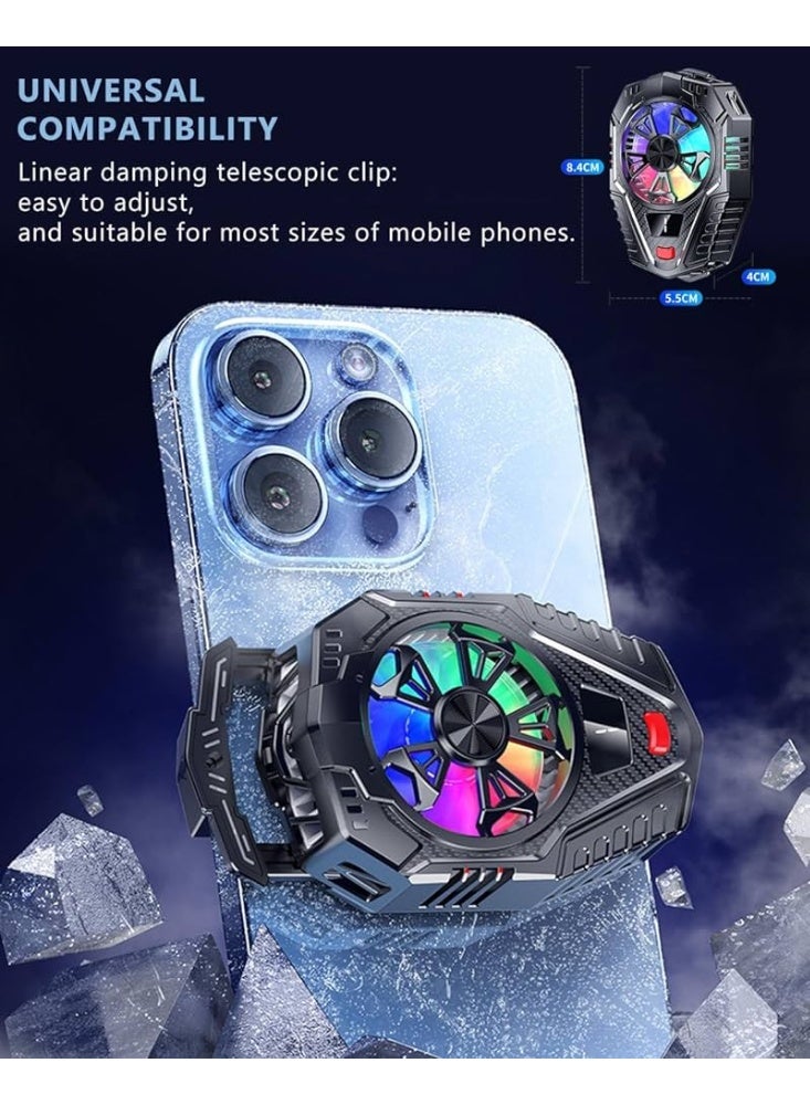 Memo Phone Cooler DL22, Cooler, Cell Phone Cooling Fan Portable Phone Radiator, Semiconductor Mobile Radiator -black - Image 3