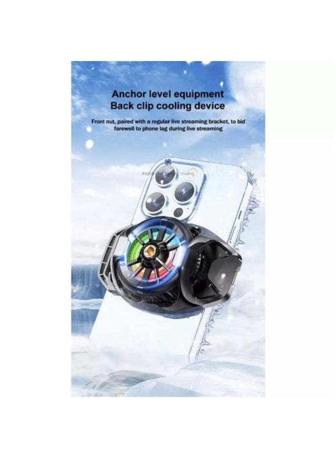 Memo Phone Cooler DL22, Cooler, Cell Phone Cooling Fan Portable Phone Radiator, Semiconductor Mobile Radiator -black - Image 4