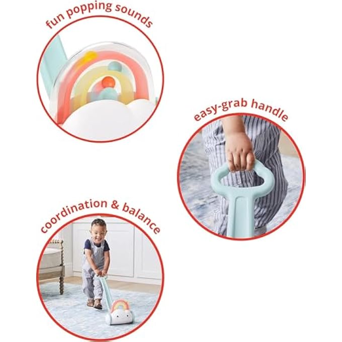 BABY POPPER PUSH TOY, SILVER LINING CLOUD - Image 4