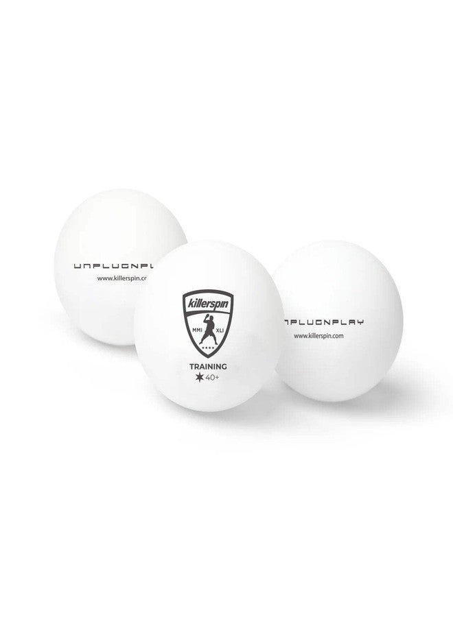 Killerspin 1-Star 40+ Table Tennis Balls, 25-Pack - White | Regulation Size 40mm | High-Performance ABS Training Balls for Enhanced Durability and Consistent Bounce - Image 2