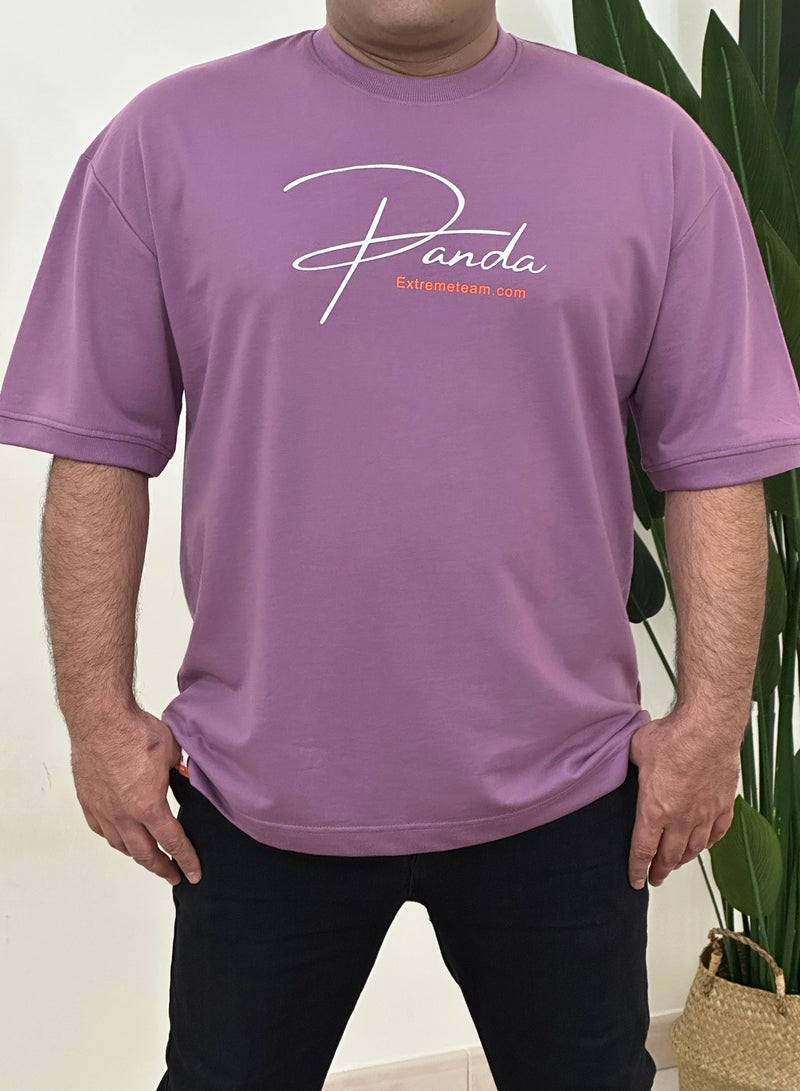 panda extreme team cotton drop shoulder t shirt over size big size  - Image 2
