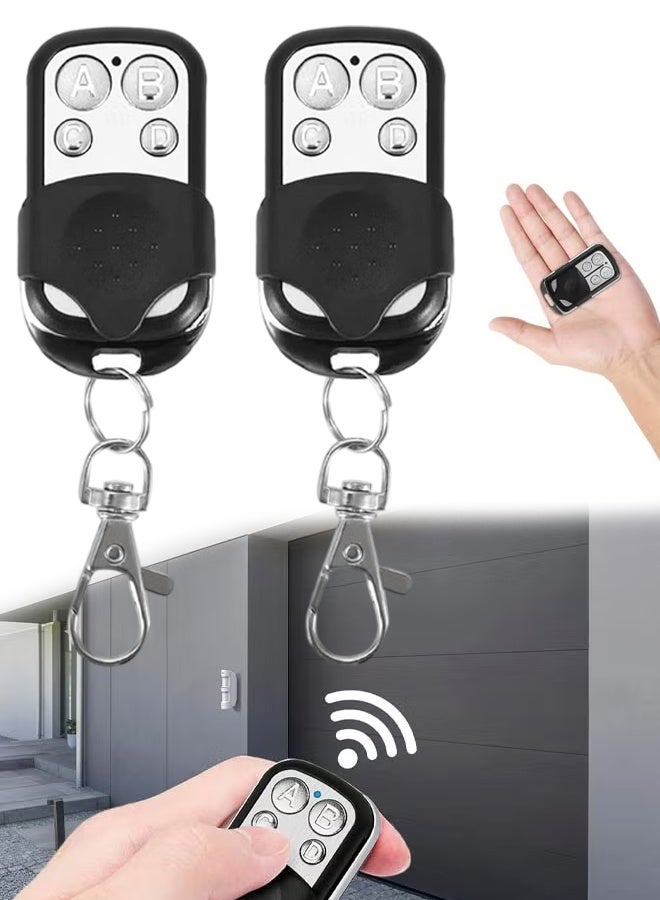 2 Pack 433 MHz Garage Door Opener Remote,  4 Channel Universal Garage Door Remote for LiftMaster  Most Manufacturers Gadgets, Car, Home and Garage - Image 1