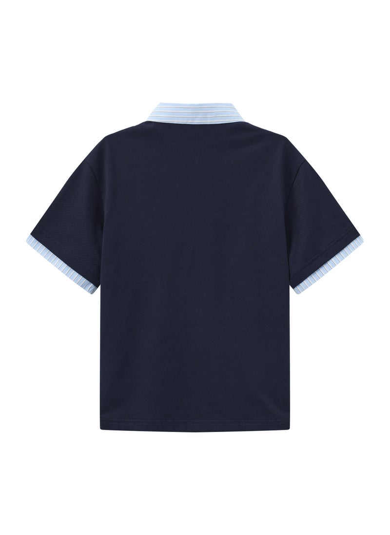 Balabala Kids Boys Lapel short-sleeved T-shirt - Image 2