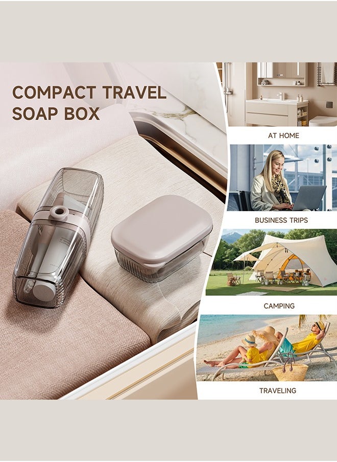 bdo - BDO Travel Soap Case, 100% Leakproof Soap Box with Lid, Bar Soap Holder for Traveling, Portable Soap Container for Gym, School, Camping - Image 1