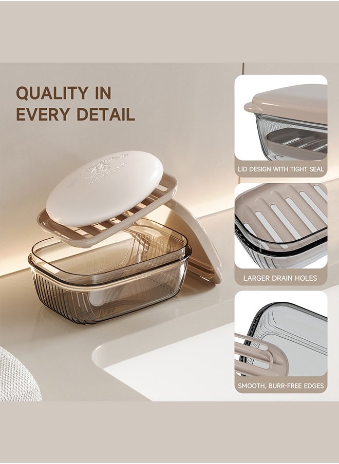 bdo - BDO Travel Soap Case, 100% Leakproof Soap Box with Lid, Bar Soap Holder for Traveling, Portable Soap Container for Gym, School, Camping - Image 1