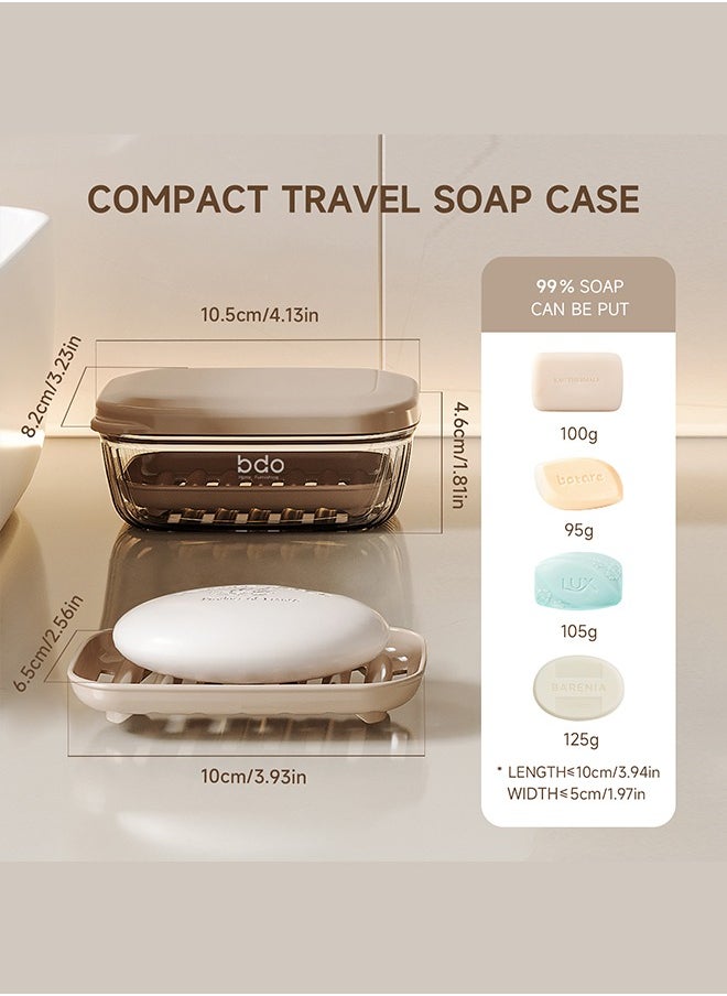 bdo - BDO Travel Soap Case, 100% Leakproof Soap Box with Lid, Bar Soap Holder for Traveling, Portable Soap Container for Gym, School, Camping - Image 1