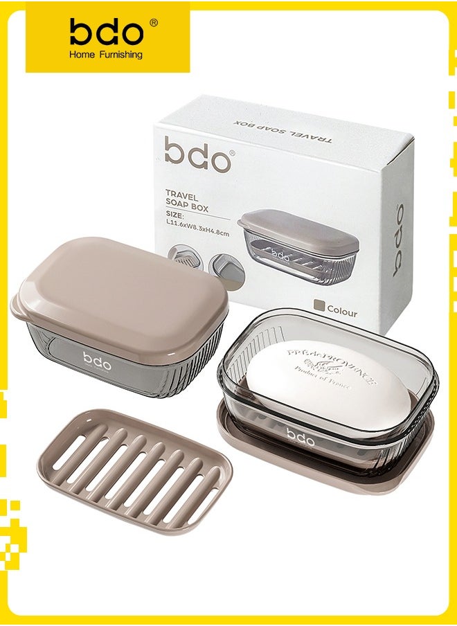bdo - BDO Travel Soap Case, 100% Leakproof Soap Box with Lid, Bar Soap Holder for Traveling, Portable Soap Container for Gym, School, Camping - Image 1