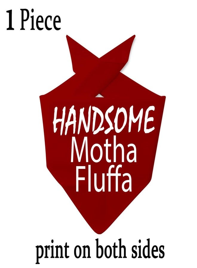 جي اكس جي زد اس او قطعة واحدة من JXGZSO باندانا مضحكة للجرو وسيم الكلب باندانا عبارة الكلب وشاح Motha Fluffa التعادل على وشاح (كلب Motha وسيم) - Image 2