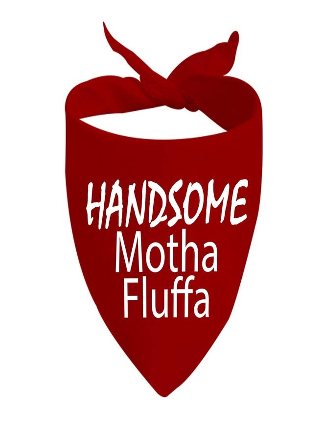جي اكس جي زد اس او قطعة واحدة من JXGZSO باندانا مضحكة للجرو وسيم الكلب باندانا عبارة الكلب وشاح Motha Fluffa التعادل على وشاح (كلب Motha وسيم) - Image 1