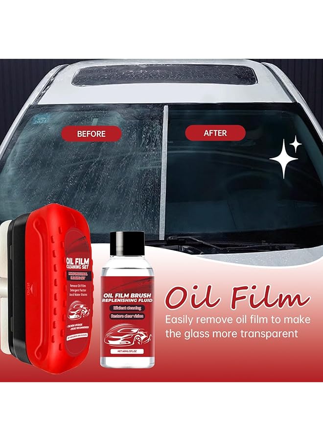 Generic Automotive Oil Film Cleaning Brush, Car Oil Film Cleaning Brush, Car Window Cleaner, Car Windshield Cleaner, Glass Coating For Windshield, Rearview Mirror, Glass Oil Film Remover For Car - Image 3