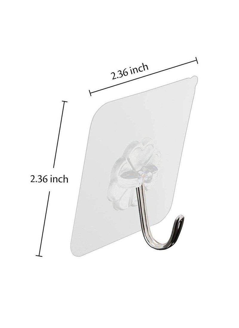 BELARO BELARO Pack of 24 Strong Self Adhesive Hanger Wall Hooks Without Drill for Heavy Duty ItemsKitchen Bathroom AccessoriesClothSpoon Hanging Suction Hook No Nails Sticker Design4  - Image 3