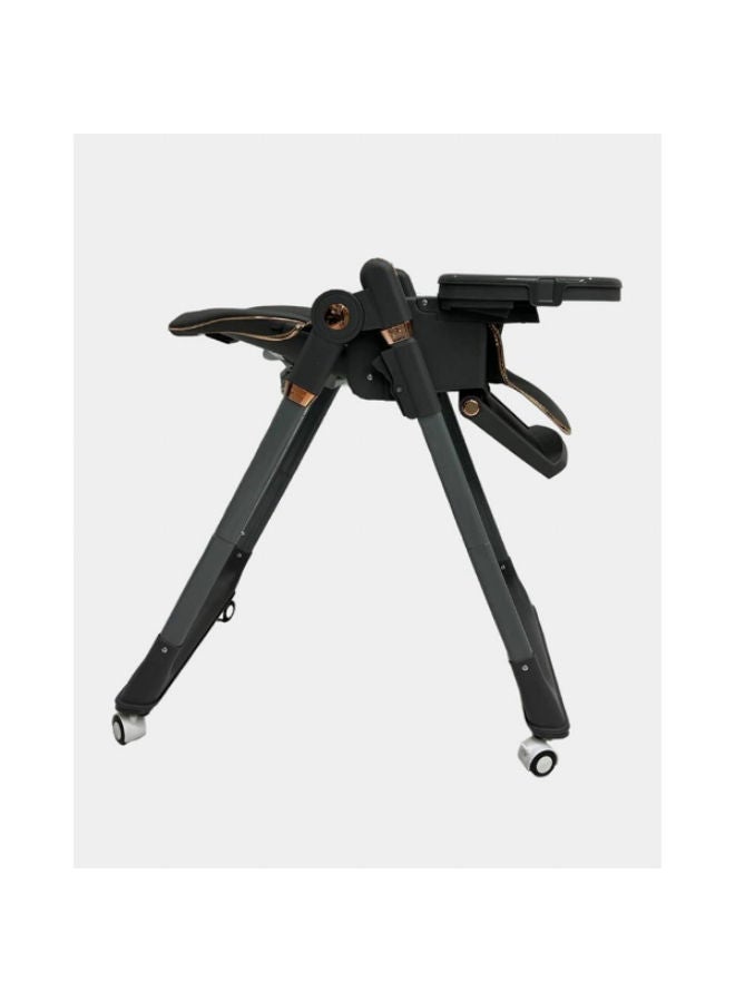 كيديليو كرسي طعام للأطفال عالي الجودة قابل للطي - متعدد الوظائف ومحمول (لون اسود) - Image 3