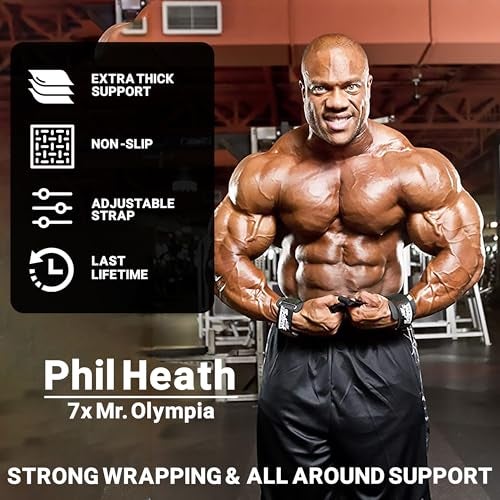 Schiek Sports Model 1000-DLS Deluxe Dowel Straps For Weight Lifting - Image 2