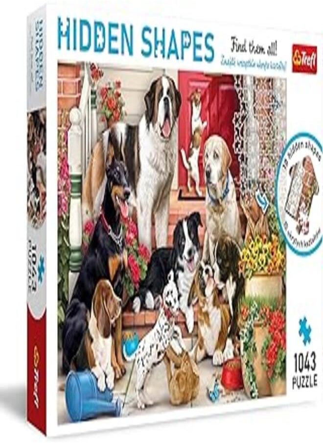Trefl Trefl Puzzles - "1000 Hidden Shapes" - Doggy Fun 10675 