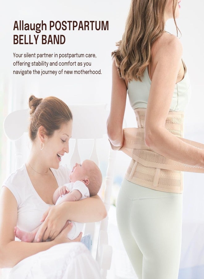 Allaugh Postpartum Belly Band for Women: Abdominal Binder Post Surgery Compression Belt - Post Partum Waist Binder C Section Recovery Wrap - Image 3